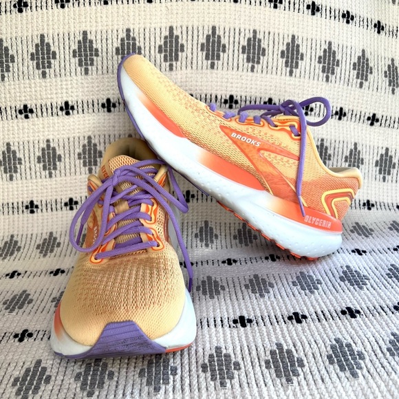 Brooks Shoes - Brooks Glycerin 21 Orange and Purple Running Shoe, Women’s size 9.5B